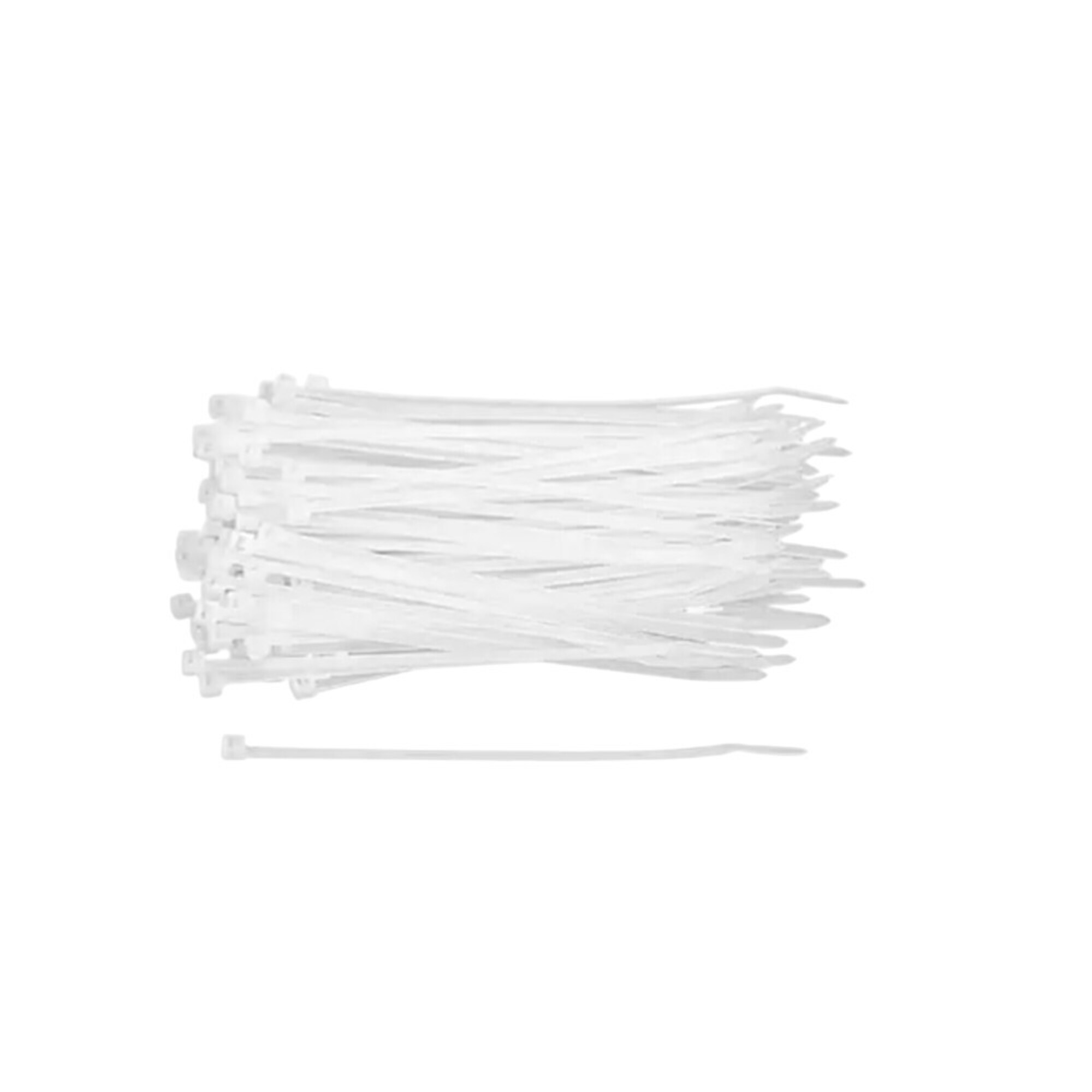 PowerMax Cable Ties 8in White 100 Pack Model PMCT100